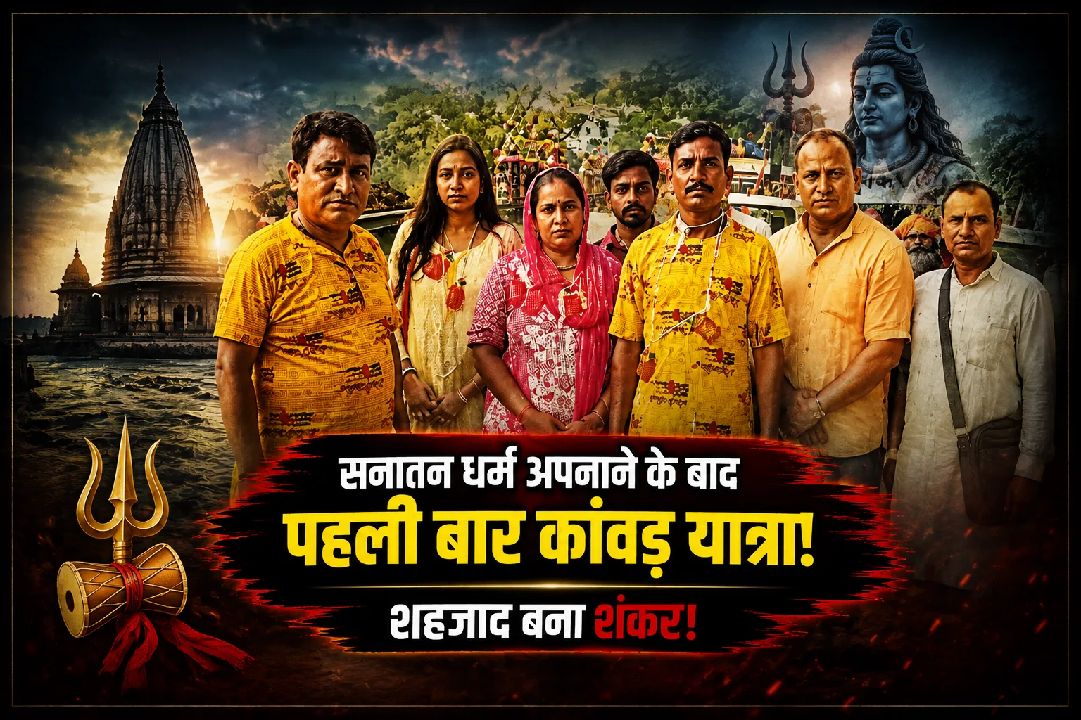 सहारनपुर: सनातन धर्म अपनाने के बाद शंकर ने शुरू की पहली कांवड़ यात्रा, हरिद्वार से जल लेकर गाजियाबाद के लिए रवाना