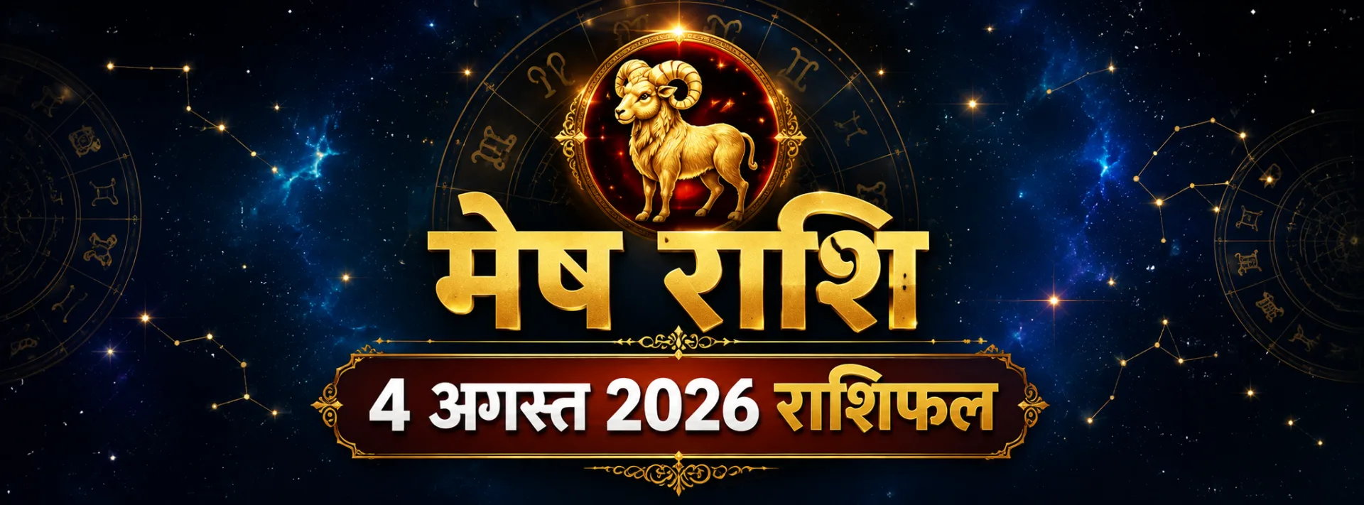 मेष राशि 4 अगस्त 2026 राशिफल: जानिए कैसा रहेगा आज का दिन, करियर, वित्त और प्रेम जीवन