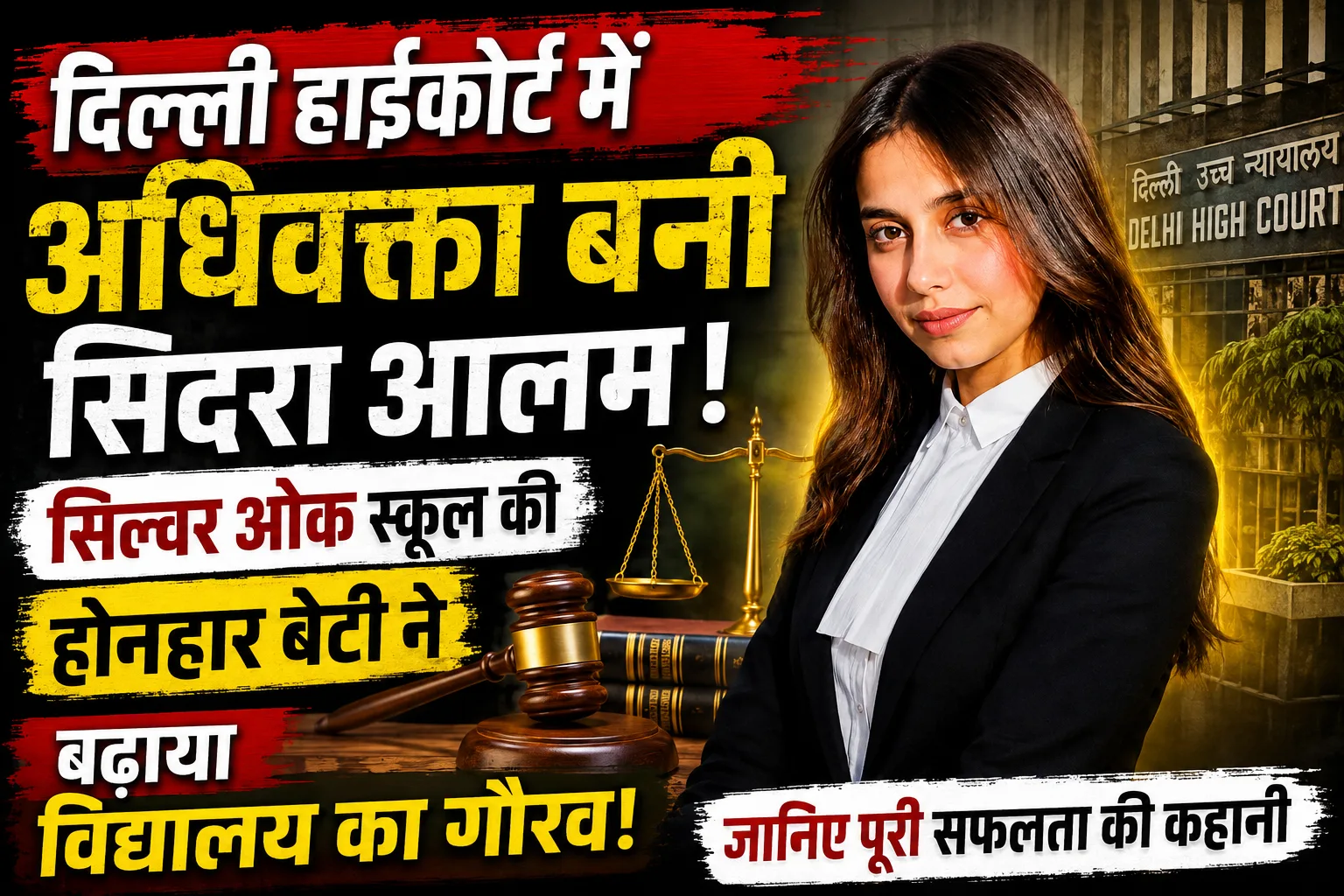 Sidra Alam Delhi High Court Advocate: गंगोह के सिल्वर ओक पब्लिक स्कूल की पूर्व छात्रा सिदरा आलम बनीं दिल्ली हाईकोर्ट में अधिवक्ता, बढ़ाया मान