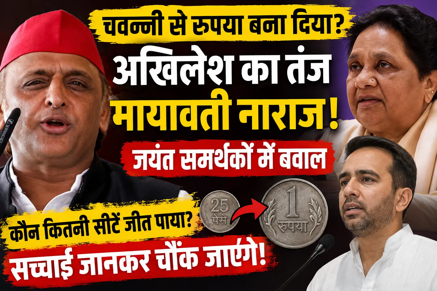 Lucknow: Akhilesh Yadav Chavanni Se Rupaya Statement Sparked Political Row | अखिलेश यादव के 'चवन्नी से रुपया' बयान पर घमासान, जानिए आंकड़ों का पूरा सच